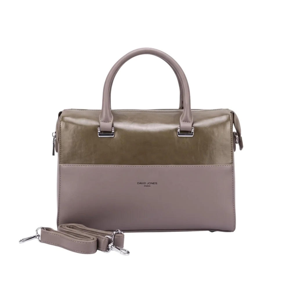 David Jones Celestia Two-Tone Satchel Handbag