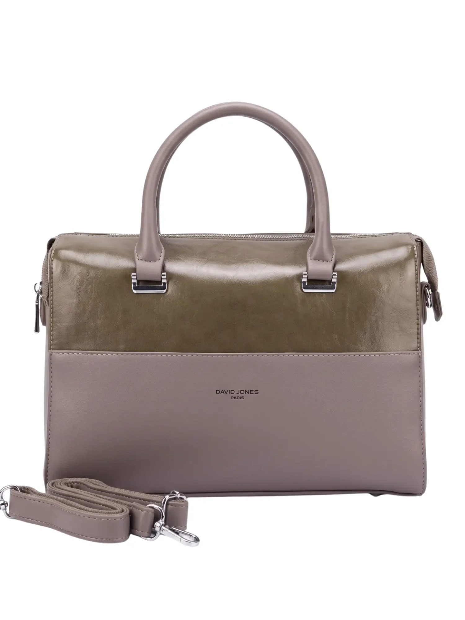 David Jones Celestia Two-Tone Satchel Handbag