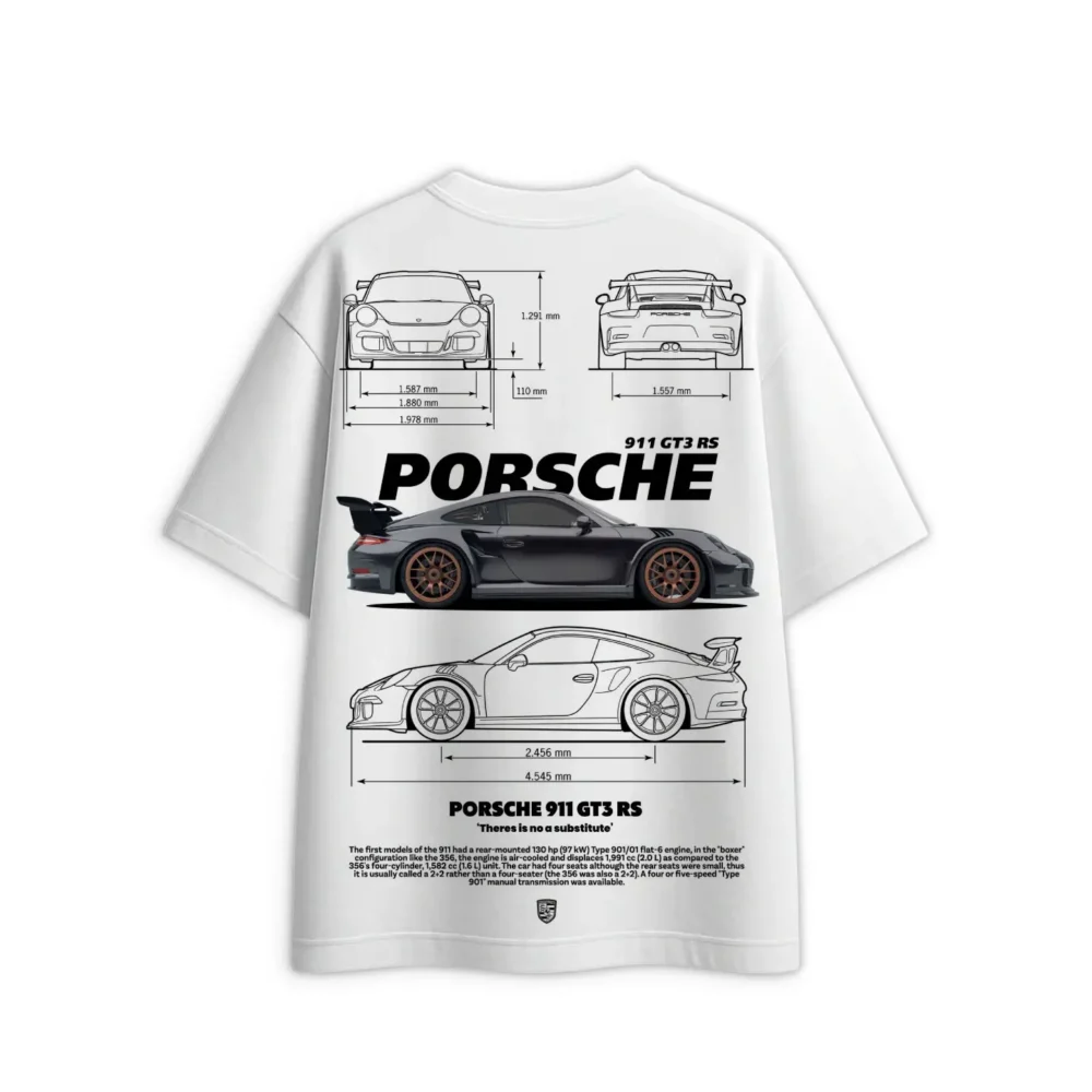 Porsche 911 GT3 RS Heavyweight Oversized T-Shirt