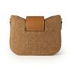 Aurelia Gold-Trim Woven Half Moon Crossbody Bag