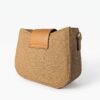 Aurelia Gold-Trim Woven Half Moon Crossbody Bag