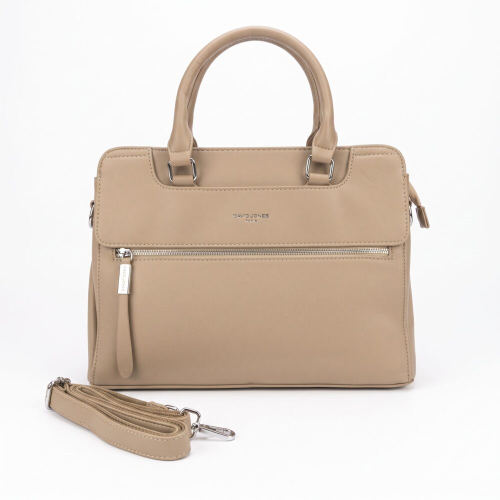 David Jones Elodie Front Zip Satchel Handbag