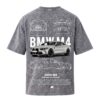 BMW Series - "M4 Coupe" Oversized Acid Wash T-Shirt for Men