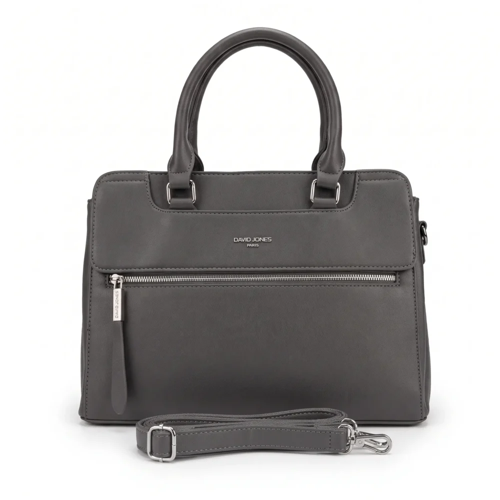 David Jones Elodie Front Zip Satchel Handbag