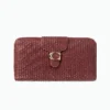Celeste Dual Zip Textured PU Leather Ladies Wallet