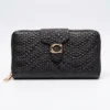 Celeste Dual Zip Textured PU Leather Ladies Wallet