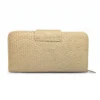 Celeste Dual Zip Textured PU Leather Ladies Wallet