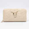Celeste Dual Zip Textured PU Leather Ladies Wallet