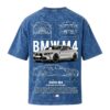 BMW Series - "M4 Coupe" Oversized Acid Wash T-Shirt for Men