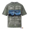 BMW Series - "BMW M4" Oversized Acid Wash T-Shirt for Men
