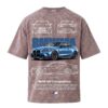 BMW Series - "BMW M4" Oversized Acid Wash T-Shirt for Men