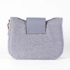 Infinity Textured PU Leather Half Moon Crossbody Bag