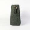 Infinity Textured PU Leather Half Moon Crossbody Bag