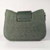 Infinity Textured PU Leather Half Moon Crossbody Bag