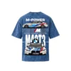 BMW Series - "M4 GT3" Oversized Acid Wash T-Shirt for Men