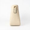 Aurelia Gold-Trim Woven Half Moon Crossbody Bag