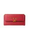VL-SignatureAccent Premium PU Leather Women's Long Wallet