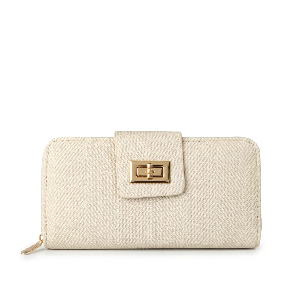 Classic Emblem Premium PU Leather Women's Long Wallet