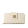 Classic Emblem Premium PU Leather Women's Long Wallet