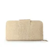 Classic Emblem Premium PU Leather Women's Long Wallet