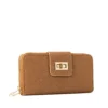 Classic Emblem Premium PU Leather Women's Long Wallet