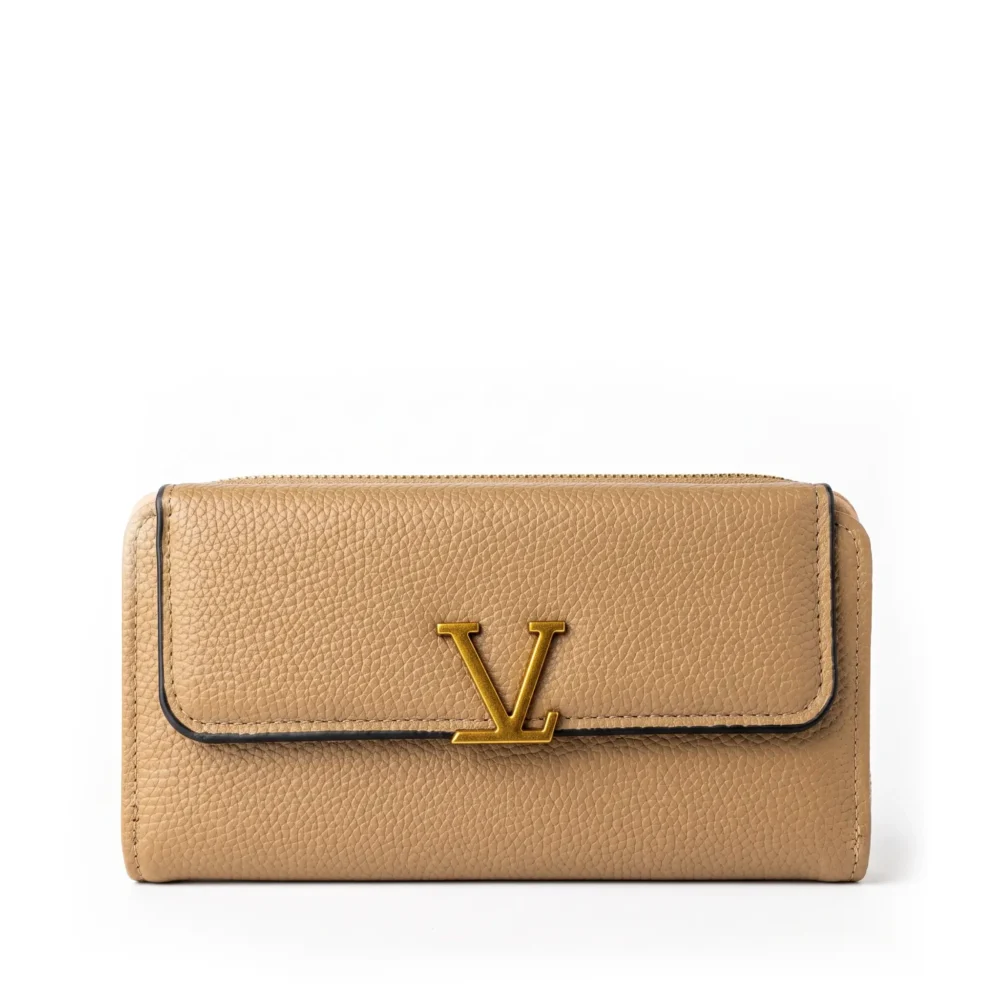 VL-SignatureAccent Premium PU Leather Women's Long Wallet