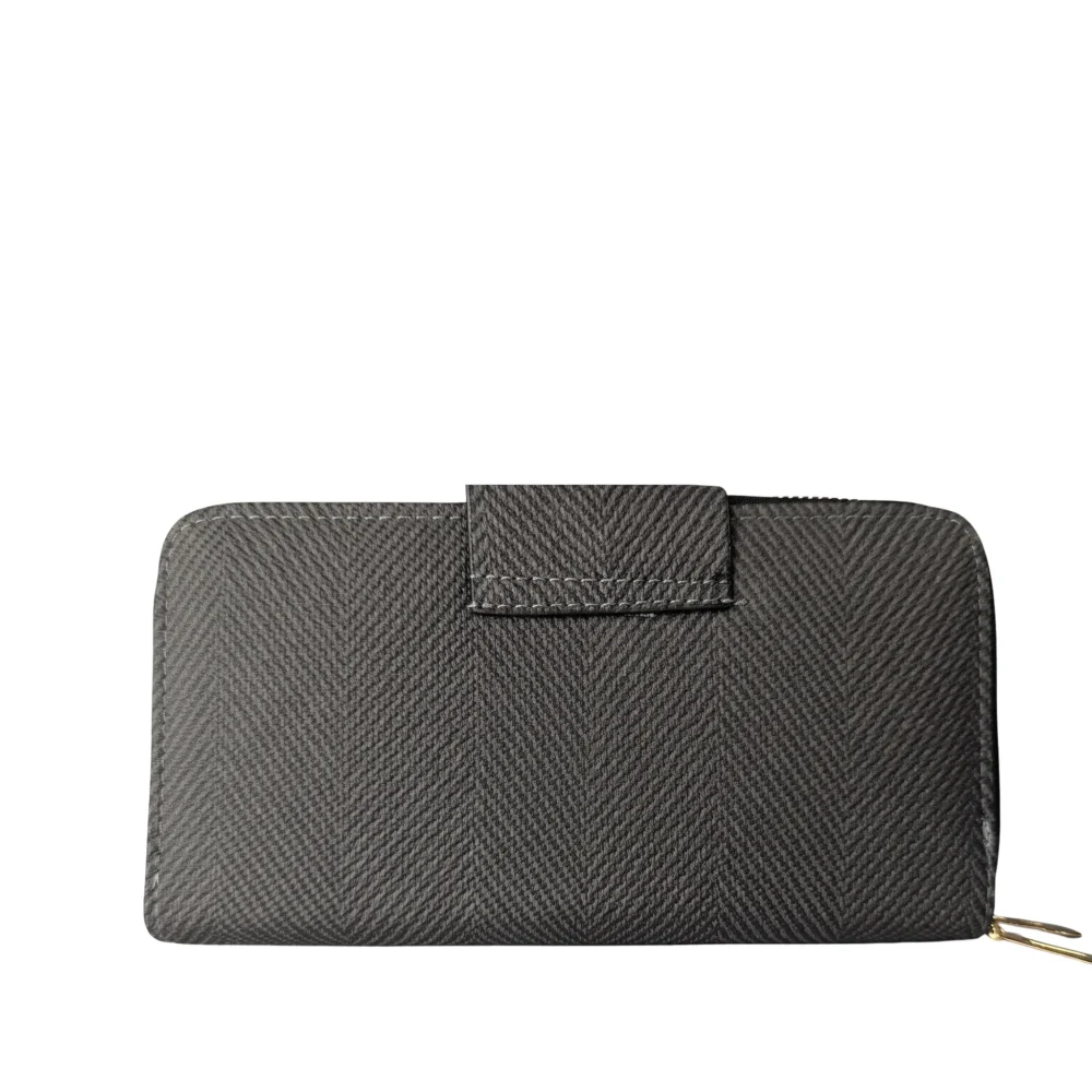 Classic Emblem Premium PU Leather Women's Long Wallet