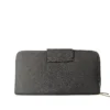 Classic Emblem Premium PU Leather Women's Long Wallet