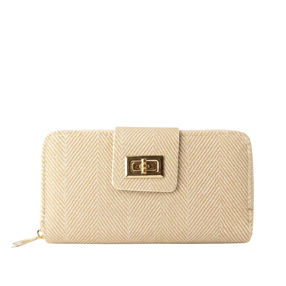 Classic Emblem Premium PU Leather Women's Long Wallet