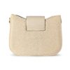 Infinity Textured PU Leather Half Moon Crossbody Bag